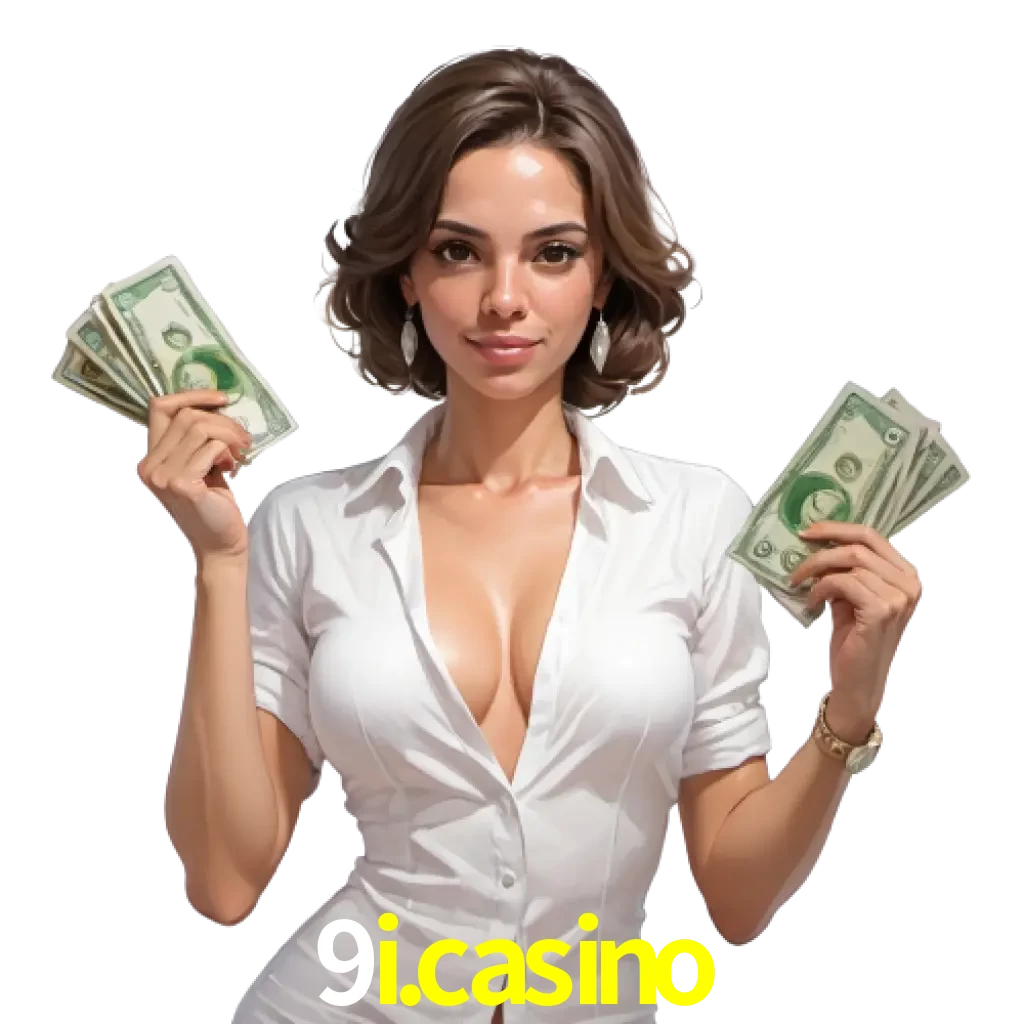 woman with money playing in 9I.CASINO bet casino